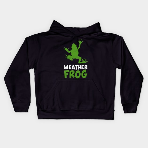 Weather Frog Kids Hoodie by Imutobi